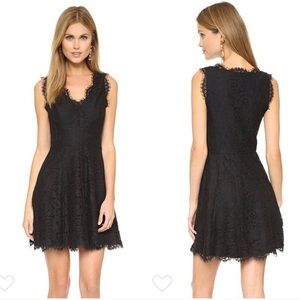 Joie black lace dress